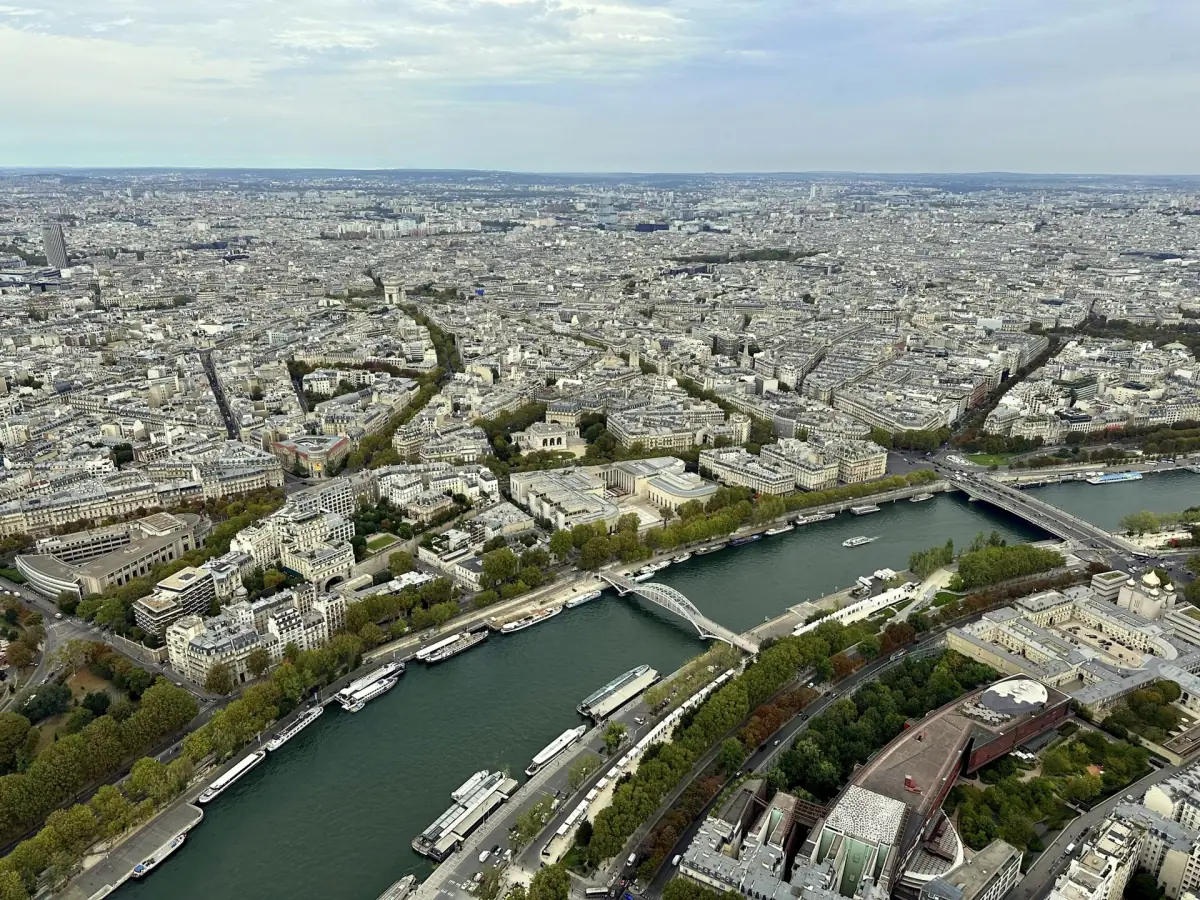 The Seine seen from the Eiffel Tower