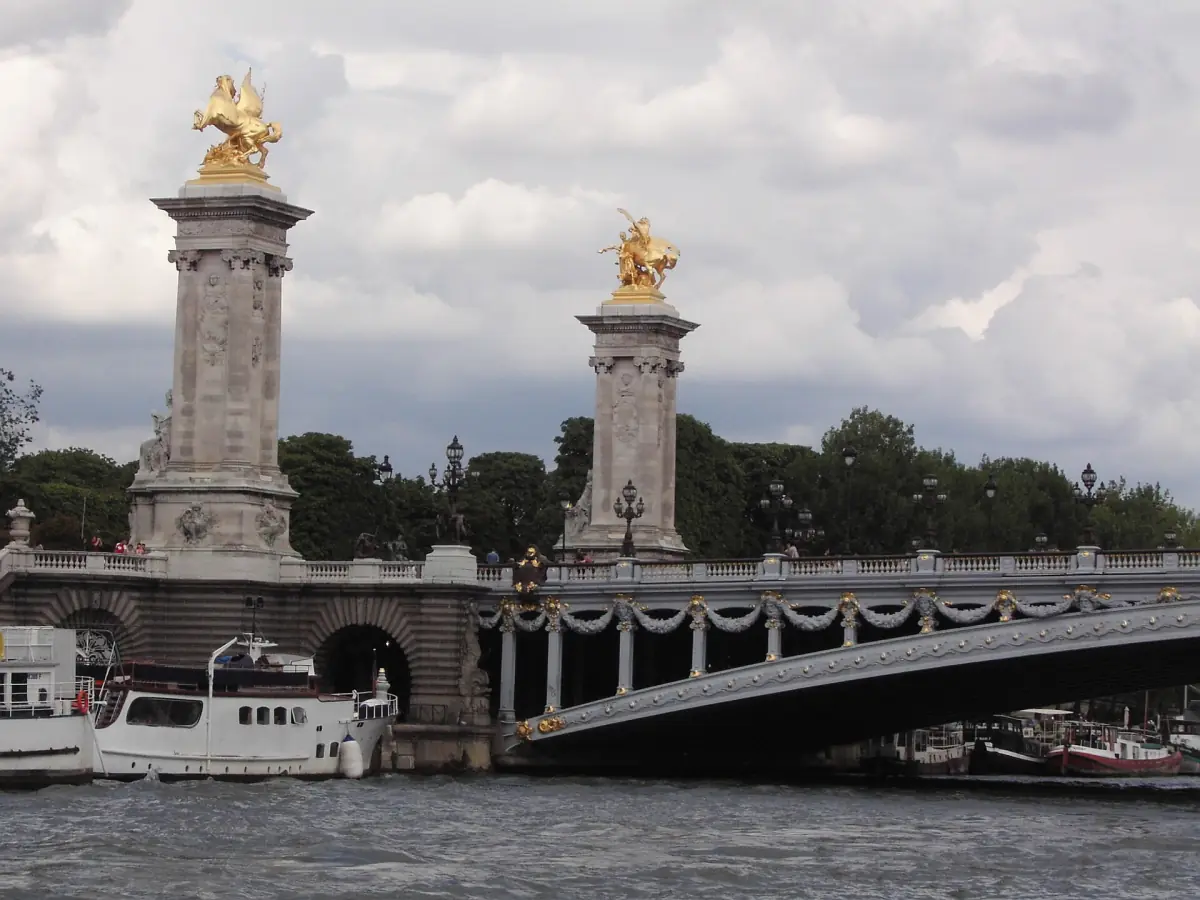 Pont Alexandre III seen from a sightseeing boat